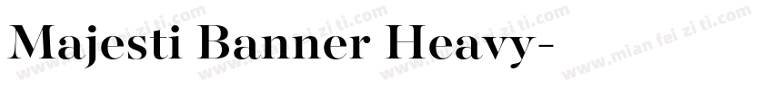 Majesti Banner Heavy字体转换